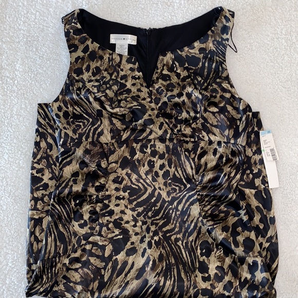 NWT London Style Leopard Print Dress 8 - Picture 3 of 8